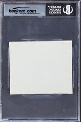 (4) Lennon, McCartney, Harrison & Starr Signed 3.85x4.5 Cut Sig Auto 10 BAS Slab
