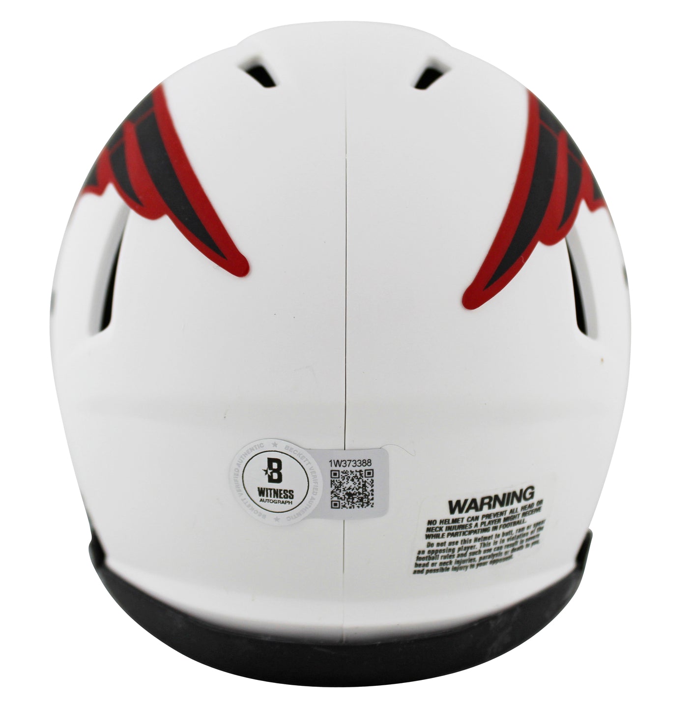 Patriots Richard Seymour Signed Lunar Speed Mini Helmet W/ Case BAS Witnessed