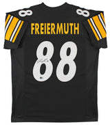 Pat Freiermuth Authentic Signed Black Pro Style Jersey Autographed BAS Witnessed