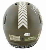 Steelers Joe Greene "HOF 87" Signed STS Full Size Speed Rep Helmet BAS Witnessed