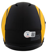 Rams Torry Holt Authentic Signed Alternate Eclipse Speed Mini Helmet BAS Witness