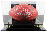 Steelers T.J. Watt Signed "The Duke" Team Showcase Football W/ Case BAS Witness