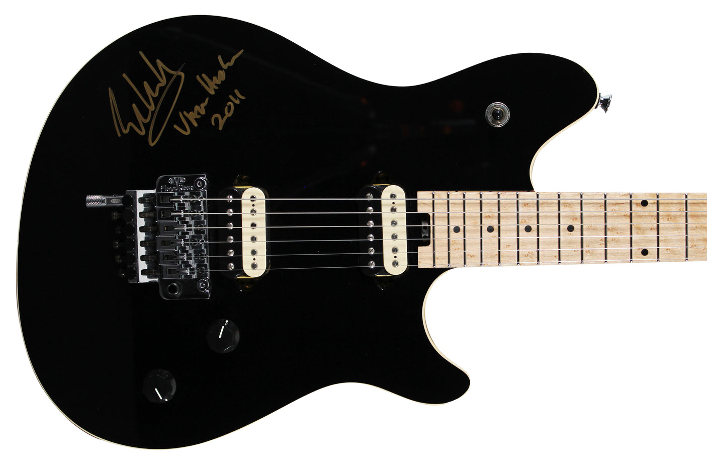 Eddie Van Halen Signed Black EVH Wolfgang Special Electric Guitar JSA #YY09958