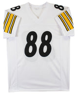 Pat Freiermuth Authentic Signed White Pro Style Jersey Autographed BAS Witnessed