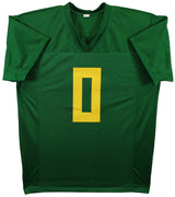 Oregon Christian Gonzalez Authentic Signed Green Pro Style Jersey BAS Witnessed