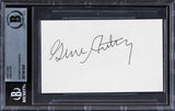 Gene Autry The Old Corral Authentic Signed 3x5 Index Card BAS Slabbed