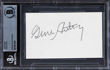 Gene Autry The Old Corral Authentic Signed 3x5 Index Card BAS Slabbed