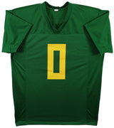 Oregon Christian Gonzalez Authentic Signed Green Pro Style Jersey BAS Witnessed