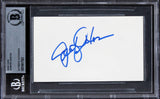 Jennifer Aniston Friends Authentic Signed 3x5 Index Card Autographed BAS Slabbed