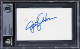 Jennifer Aniston Friends Authentic Signed 3x5 Index Card Autographed BAS Slabbed