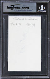 Samuel L. Jackson Pulp Fiction Authentic Signed 3x5 Index Card BAS Slabbed