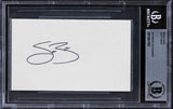 Scott Baio Happy Days Authentic Signed 3x5 Index Card Autographed BAS Slabbed