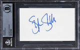 Stephen Stills Buffalo Springfield Authentic Signed 3x5 Index Card BAS Slabbed 3
