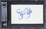 Stephen Stills Buffalo Springfield Authentic Signed 3x5 Index Card BAS Slabbed 3