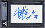 Slash Guns N' Roses "GN'R 94" Authentic Signed 3x5 Index Card BAS Slabbed