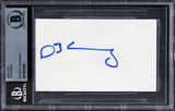 D.B. Sweeney The Cutting Edge Authentic Signed 3x5 Index Card BAS Slabbed