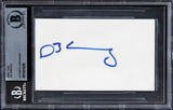 D.B. Sweeney The Cutting Edge Authentic Signed 3x5 Index Card BAS Slabbed
