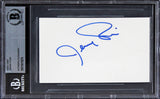 Jeremy Piven Entourage Authentic Signed 3x5 Index Card Autographed BAS Slabbed