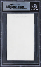 Joyce DeWitt Three's Company Authentic Signed 3x5 Index Card BAS Slabbed