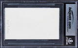 Gregory Peck To Kill a Mockingbird Authentic Signed 3x5 Index Card BAS Slabbed 2