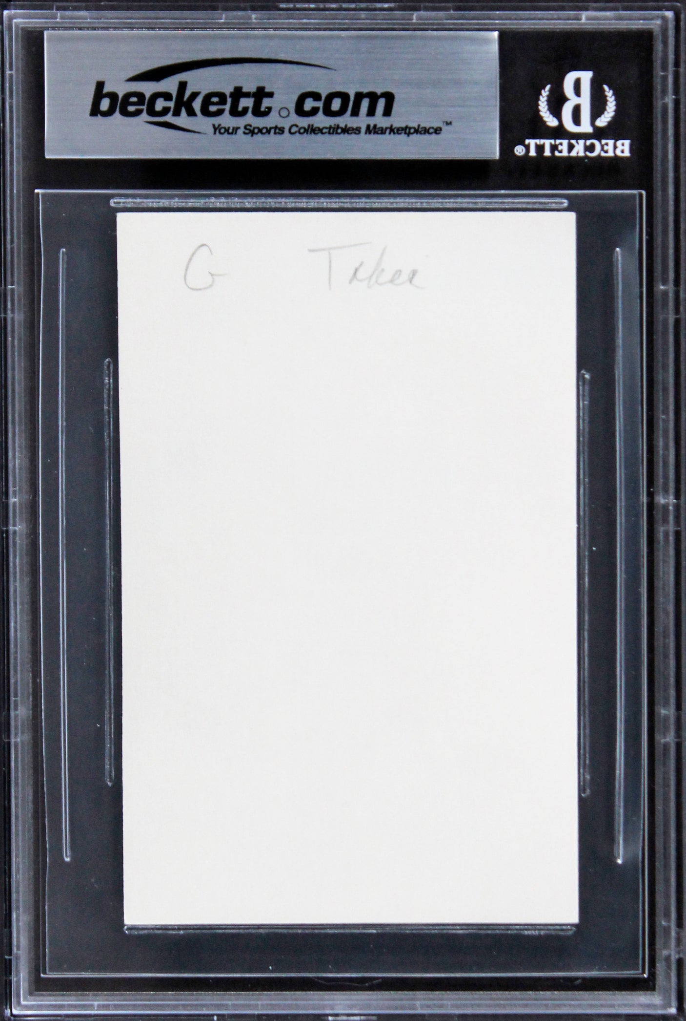 George Takei Star Trek: The Original Series Signed 3x5 Index Card BAS Slabbed 2