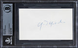 Gerard Depardieu Cyrano de Bergerac Authentic Signed 3x5 Index Card BAS Slab 2