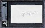 Gerard Depardieu Cyrano de Bergerac Authentic Signed 3x5 Index Card BAS Slab 2