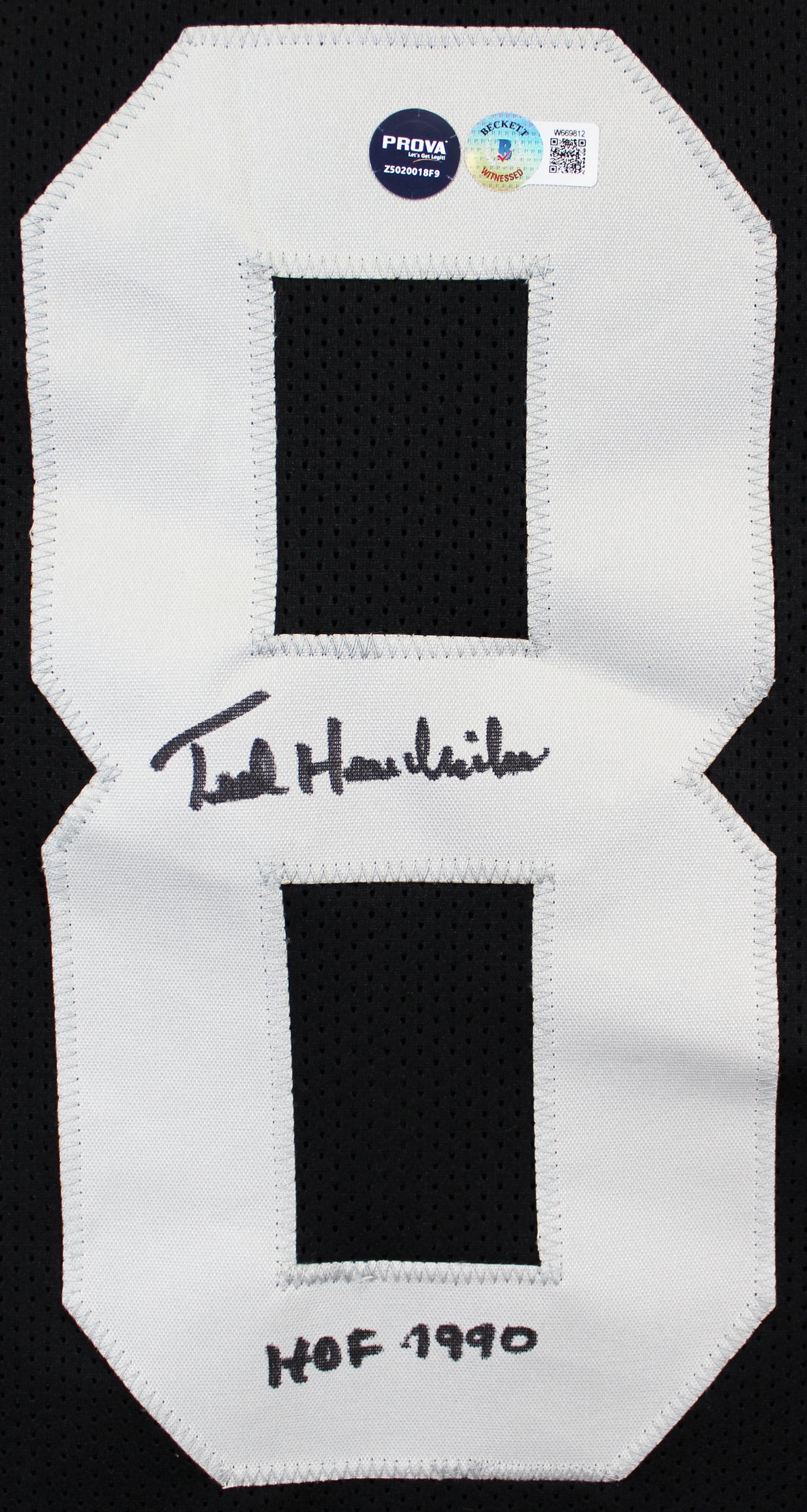 Ted Hendricks "HOF 90" Authentic Signed Black Pro Style Jersey BAS Witnessed