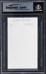 Robert Zemeckis Back To The Future Authentic Signed 3x5 Index Card BAS Slabbed 2