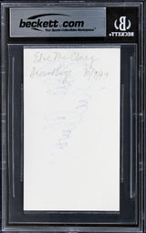 Edie McClurg Ferris Bueller's Day Off Signed 3x5 Index Card BAS Slabbed 2