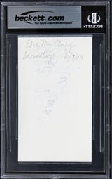 Edie McClurg Ferris Bueller's Day Off Signed 3x5 Index Card BAS Slabbed 2