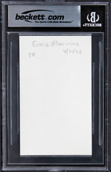 Ennio Morricone The Good, the Bad and the Ugly Signed 3x5 Index Card BAS Slabbed
