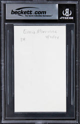 Ennio Morricone The Good, the Bad and the Ugly Signed 3x5 Index Card BAS Slabbed