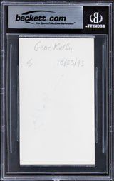 Gene Kelly Singing in the Rain Authentic Signed 3x5 Index Card BAS Slabbed 2