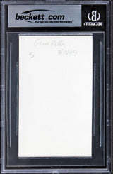 Gene Kelly Singing in the Rain Authentic Signed 3x5 Index Card BAS Slabbed 3