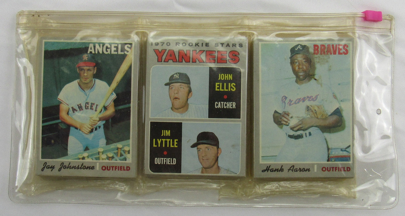 1970 Topps Baseball Card Rack Pack - Hank Aaron on Top - Read Notes