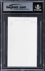 Kevin Dillon Entourage Authentic Signed 3x5 Index Card w/ Blue Sig BAS Slabbed 2