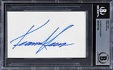 Keanu Reeves John Wick Authentic Signed 3x5 Index Card Autographed BAS Slabbed
