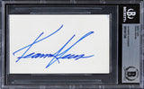 Keanu Reeves John Wick Authentic Signed 3x5 Index Card Autographed BAS Slabbed