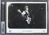 Paul McCartney Beatles "Love" Signed 8x10 Photo w/ Facial Doodle Sketch BAS Slab