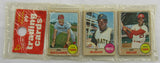 1968 Topps Baseball Card Rack Pack - Lou Brock on Top - Read Notes