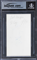 Bob Mackie Designer Authentic Signed 3x5 Index Card Autographed BAS Slabbed