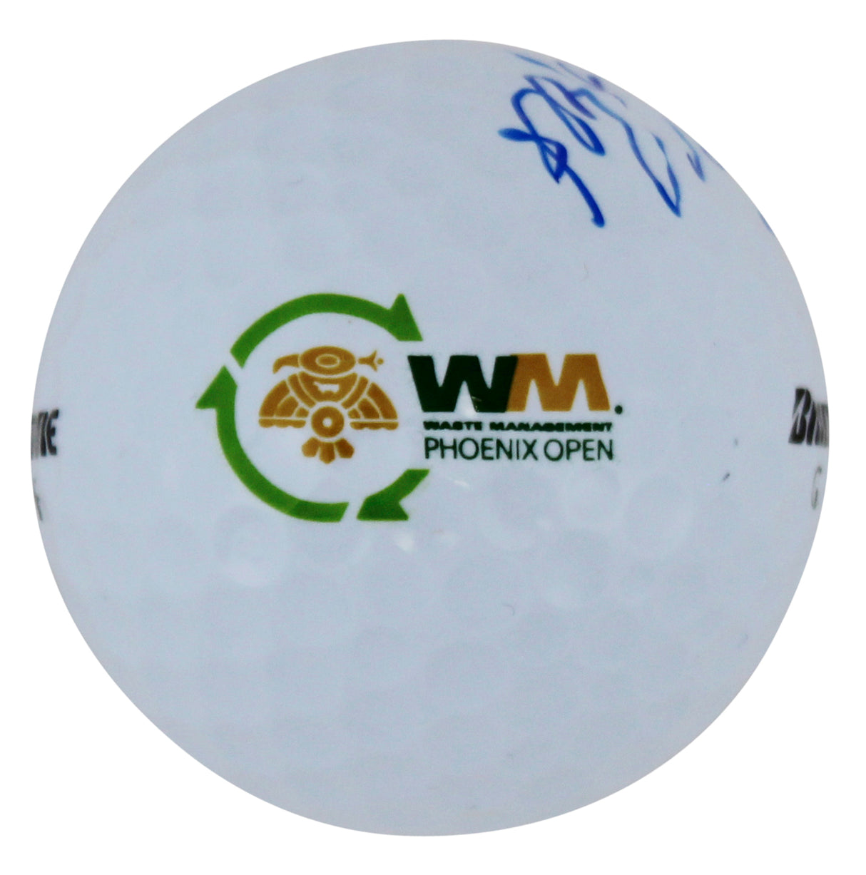Bo Van Pelt Signed Waste Management Open Logo Bridgestone Golf Ball BAS #AC33587
