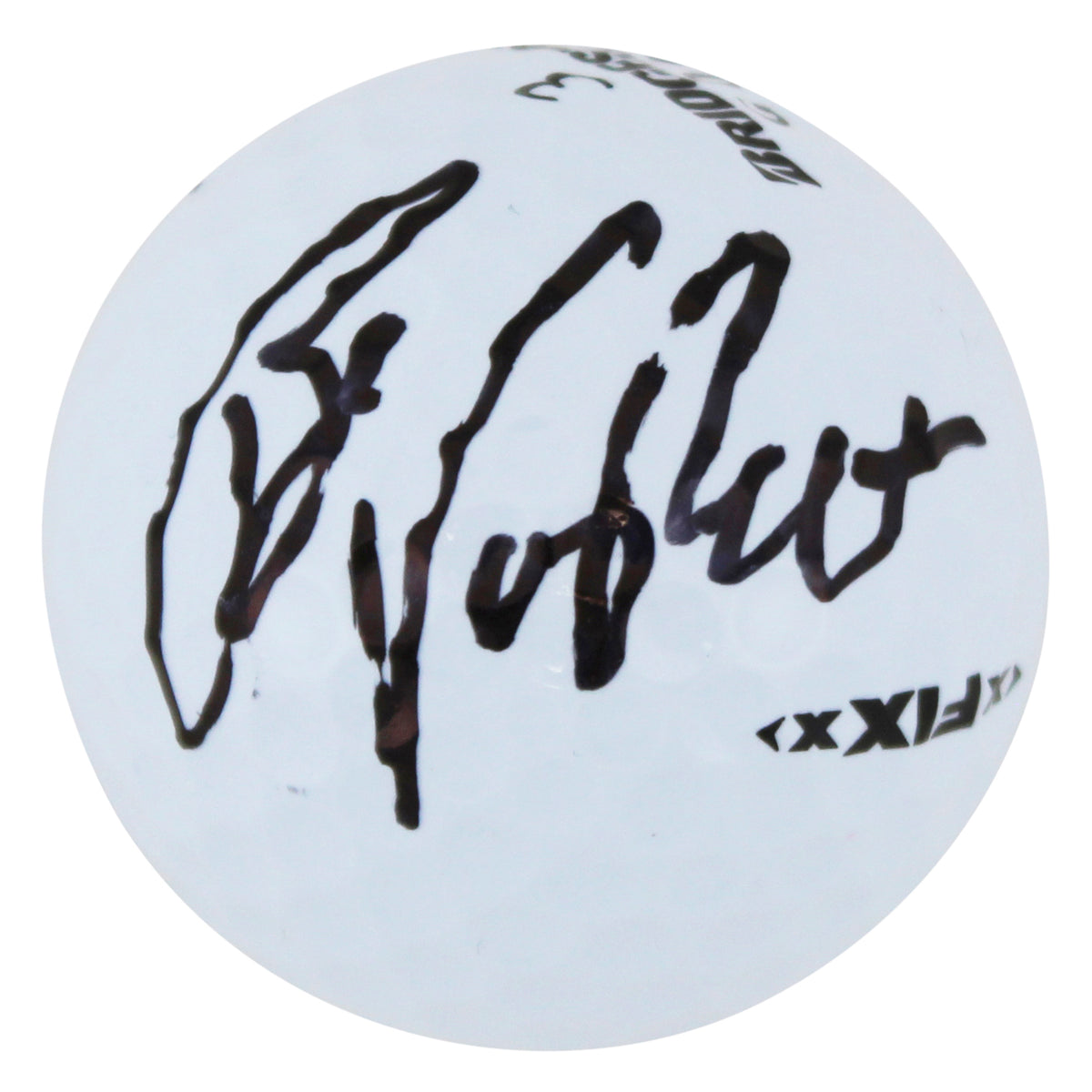 Bo Van Pelt Signed Waste Management Open Logo Bridgestone Golf Ball BA ...