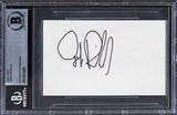 Judge Reinhold Stripes Authentic Signed 3x5 Index Card Autographed BAS Slabbed