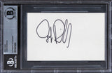 Judge Reinhold Stripes Authentic Signed 3x5 Index Card Autographed BAS Slabbed