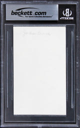 Jackson Browne Musician Authentic Signed 3x5 Index Card Autographed BAS Slabbed