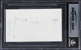 Ginger Rogers Kitty Foyle "1994" Authentic Signed 3x5 Index Card BAS Slabbed
