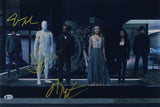 Westworld (3) Abrams, Wright & Marsden Authentic Signed 12x18 Photo BAS #AA03497
