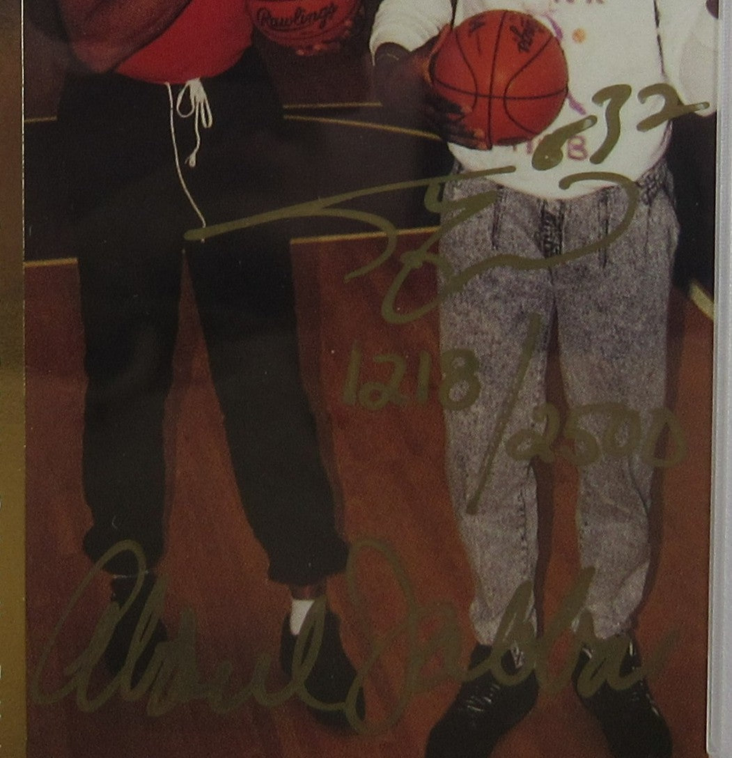 1992 Classic Four Sport Shaquille O'Neal Kareem Abdul Jabbar Signed Auto Autograph Encapsulated Basketball Card PSA/DNA